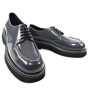 PRINCIPE DI BOLOGNA 🇮🇹 MEN'S GREY PATENT LEATHER FASHION LOAFERS